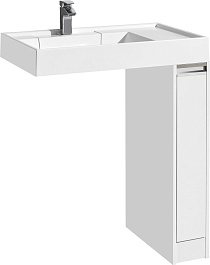 Акватон Тумба с раковиной Лондри 20 белая – фотография-1